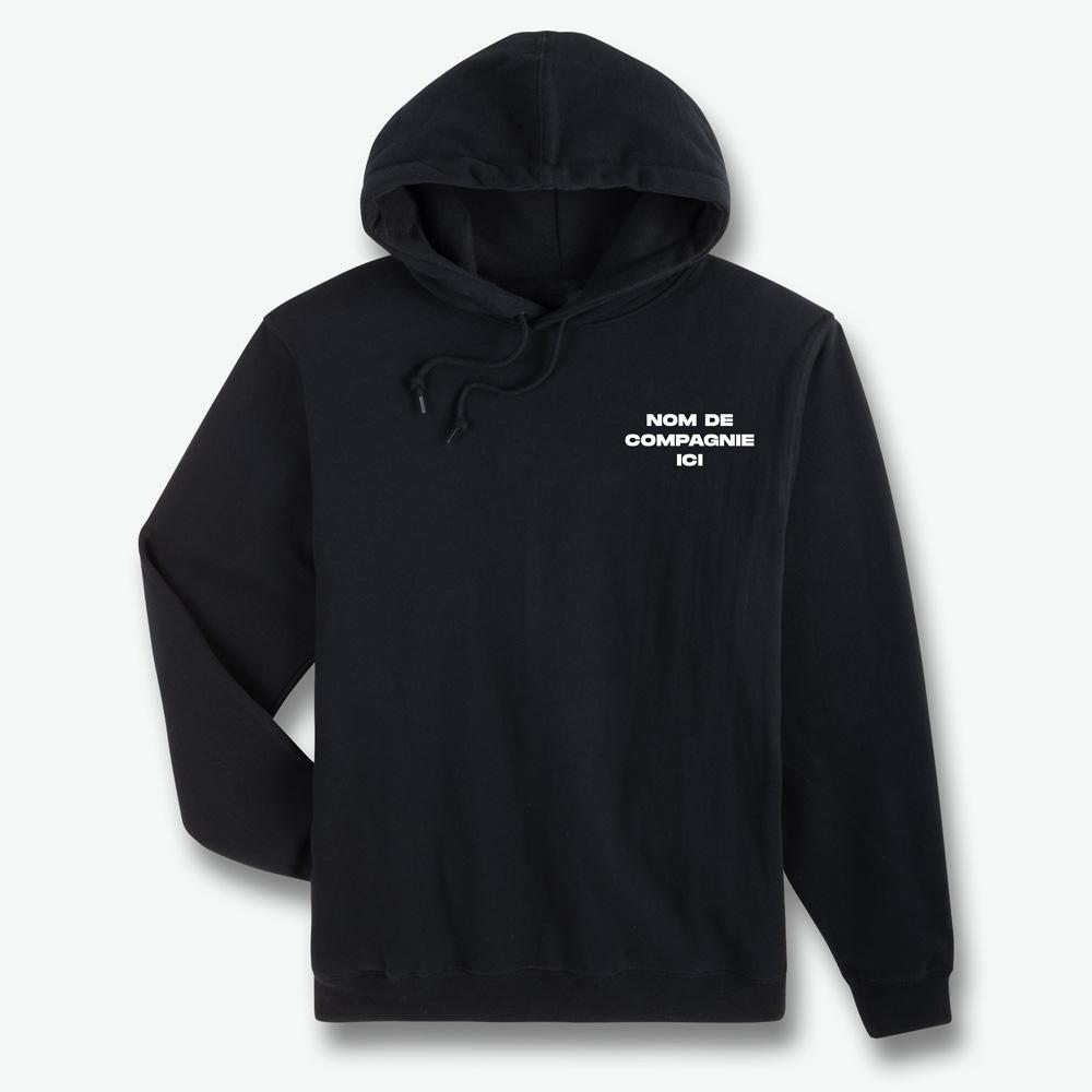 Black hoodie custom on sale
